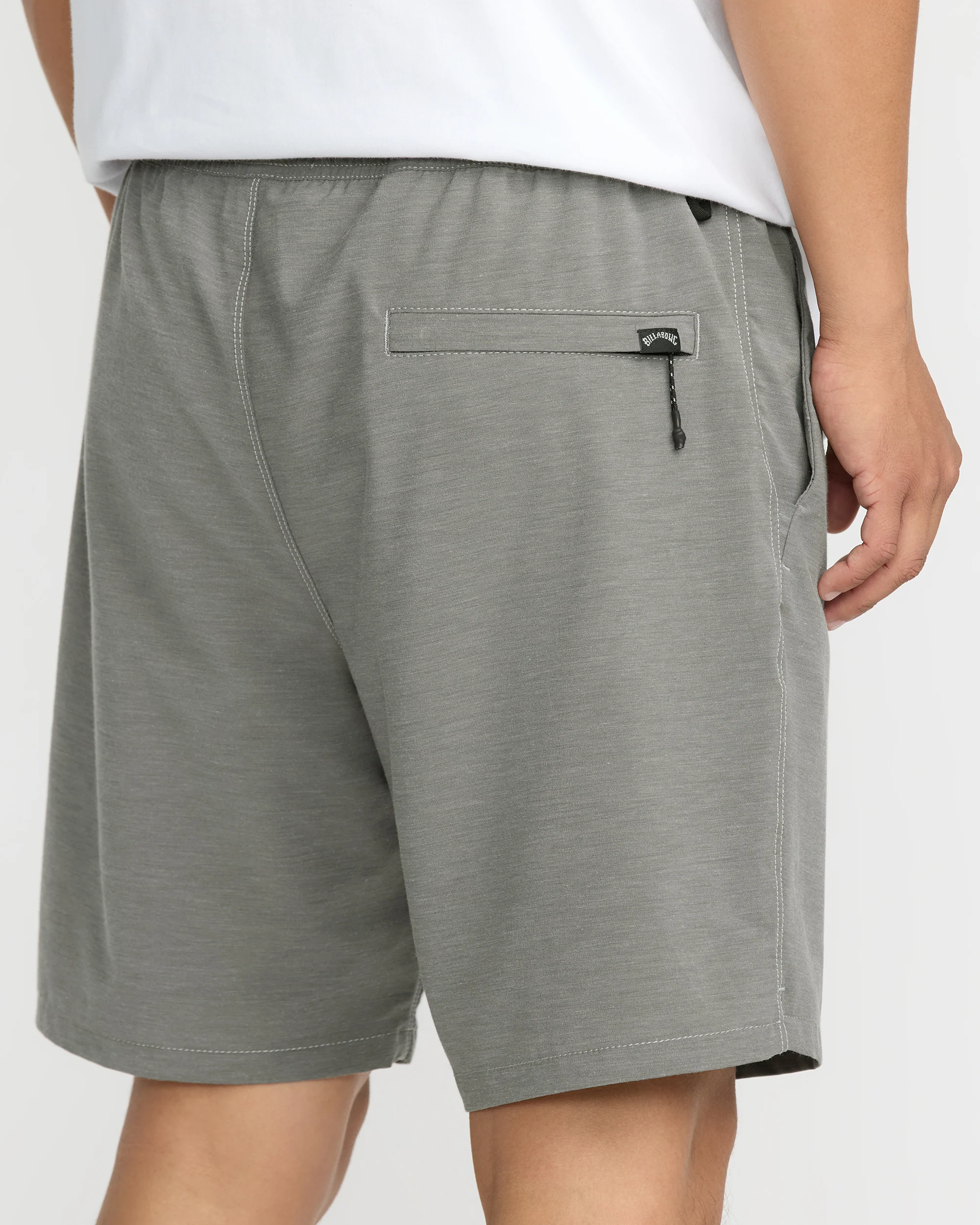 Surftrek Transit Elastic 17" Hybrid Shorts - Pewter - Image 5