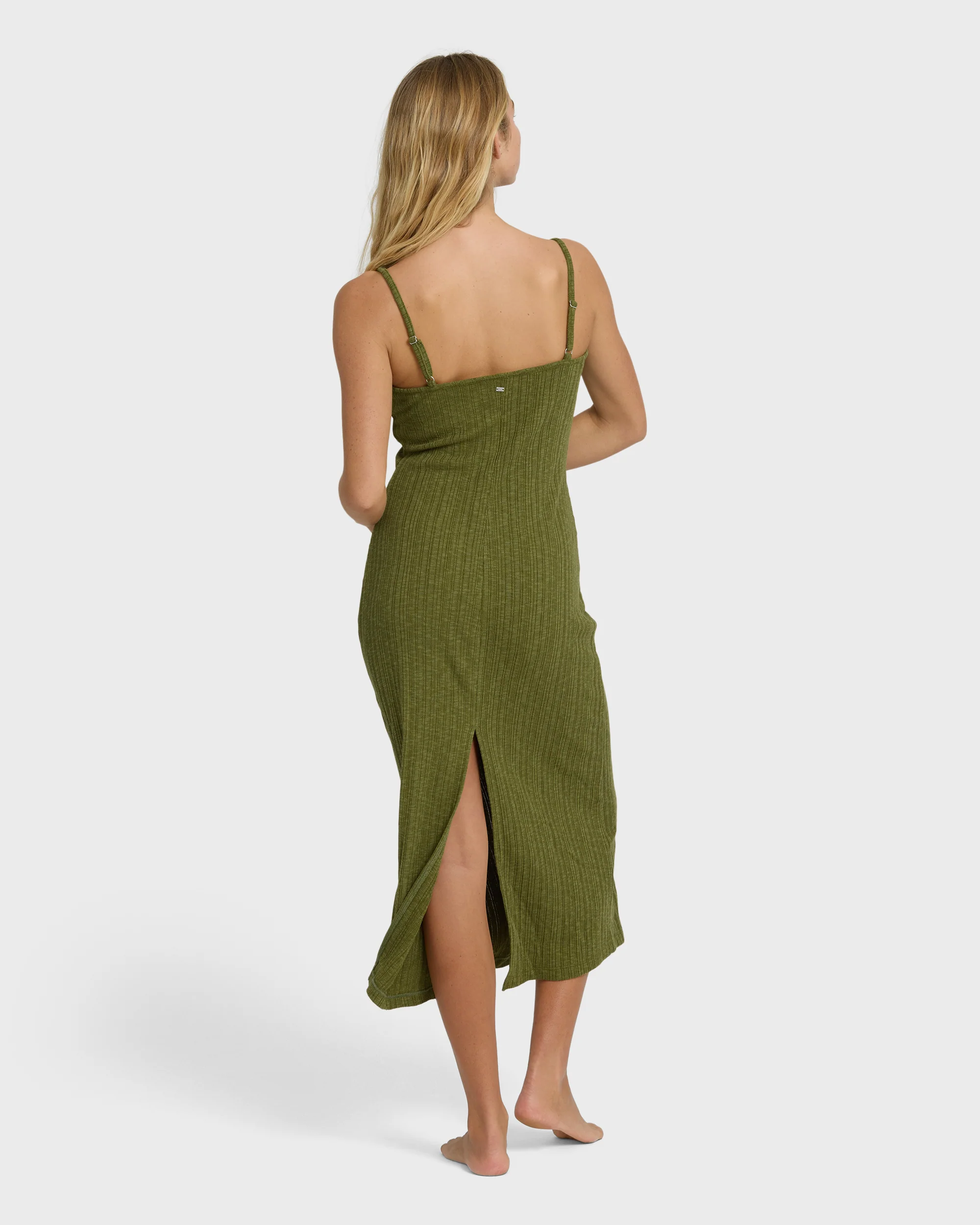 Sweet Moves Midi Dress - Dark Olive - Image 3