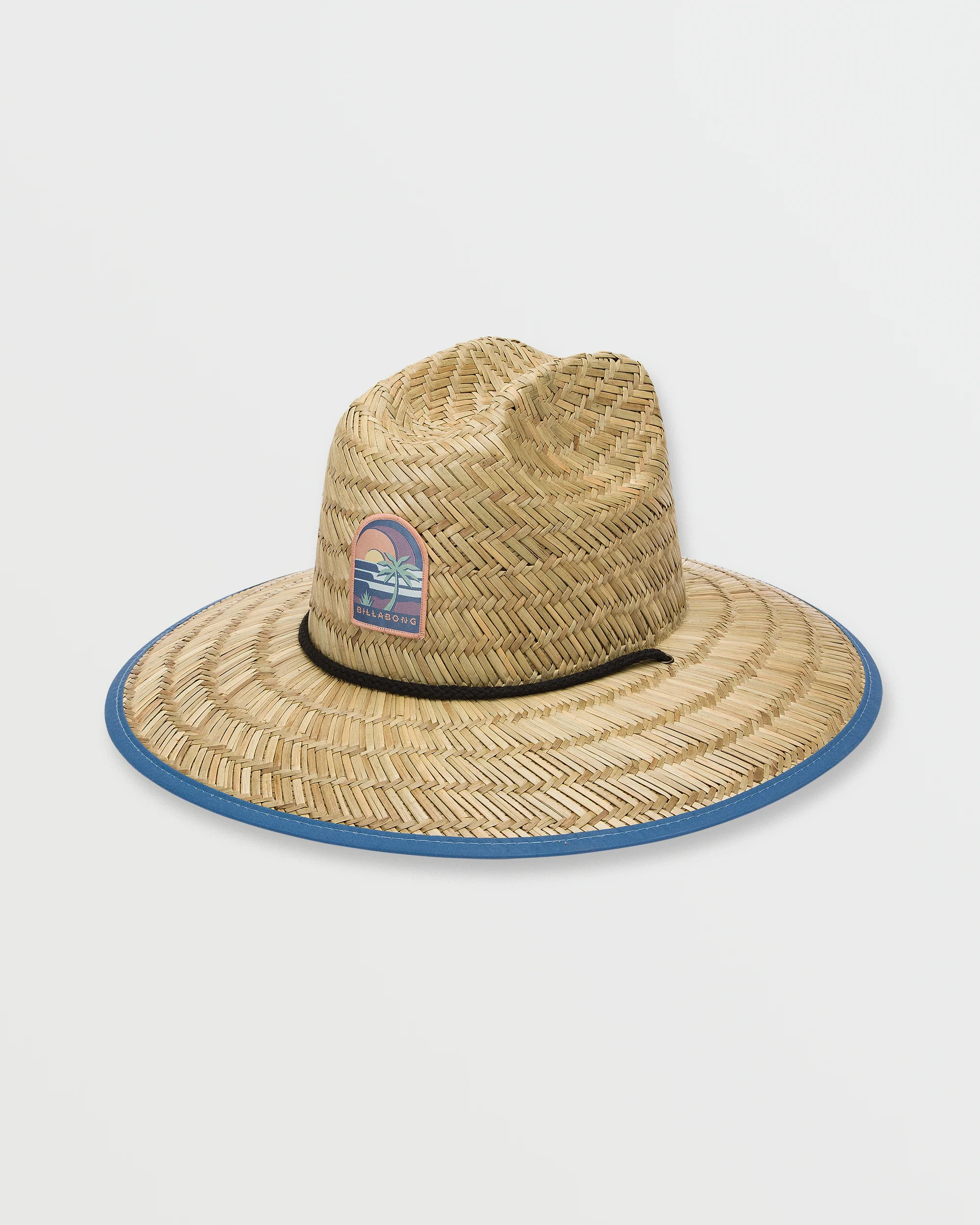 Tides Patch Straw Hat - Carolina Blue
