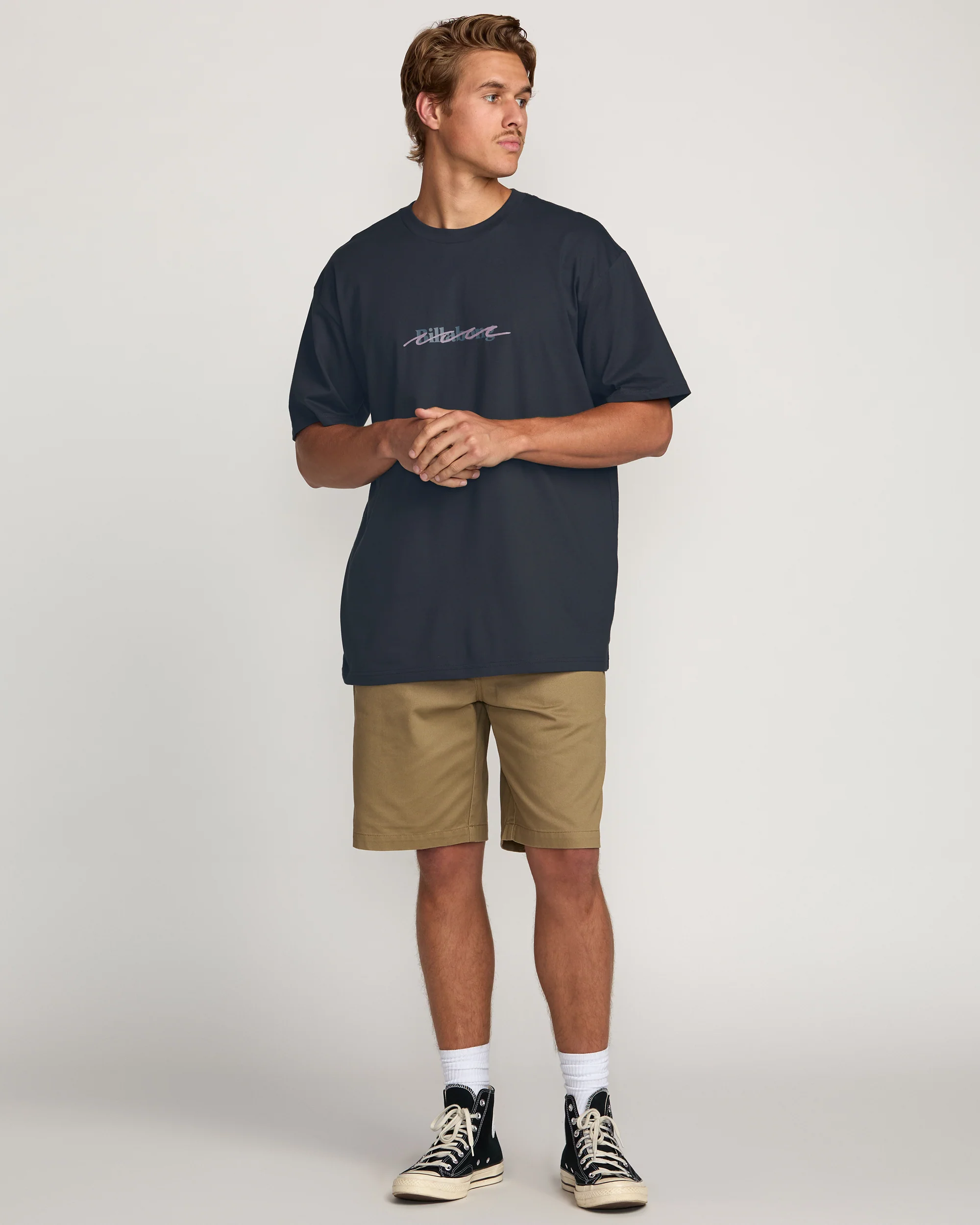 Triple Up Regular Tee - Aged Indigo - Image 5