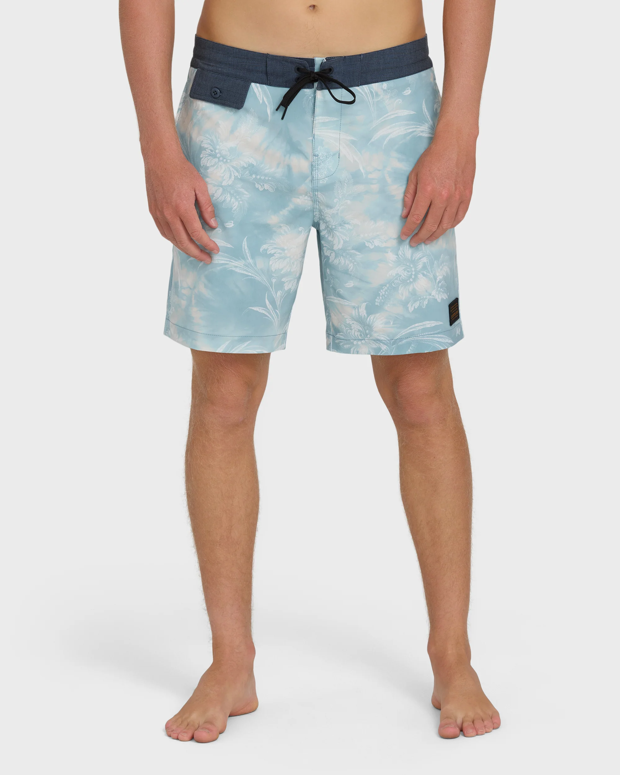 True North Garage Lo Tide 18" Boardshorts - Blue Fog