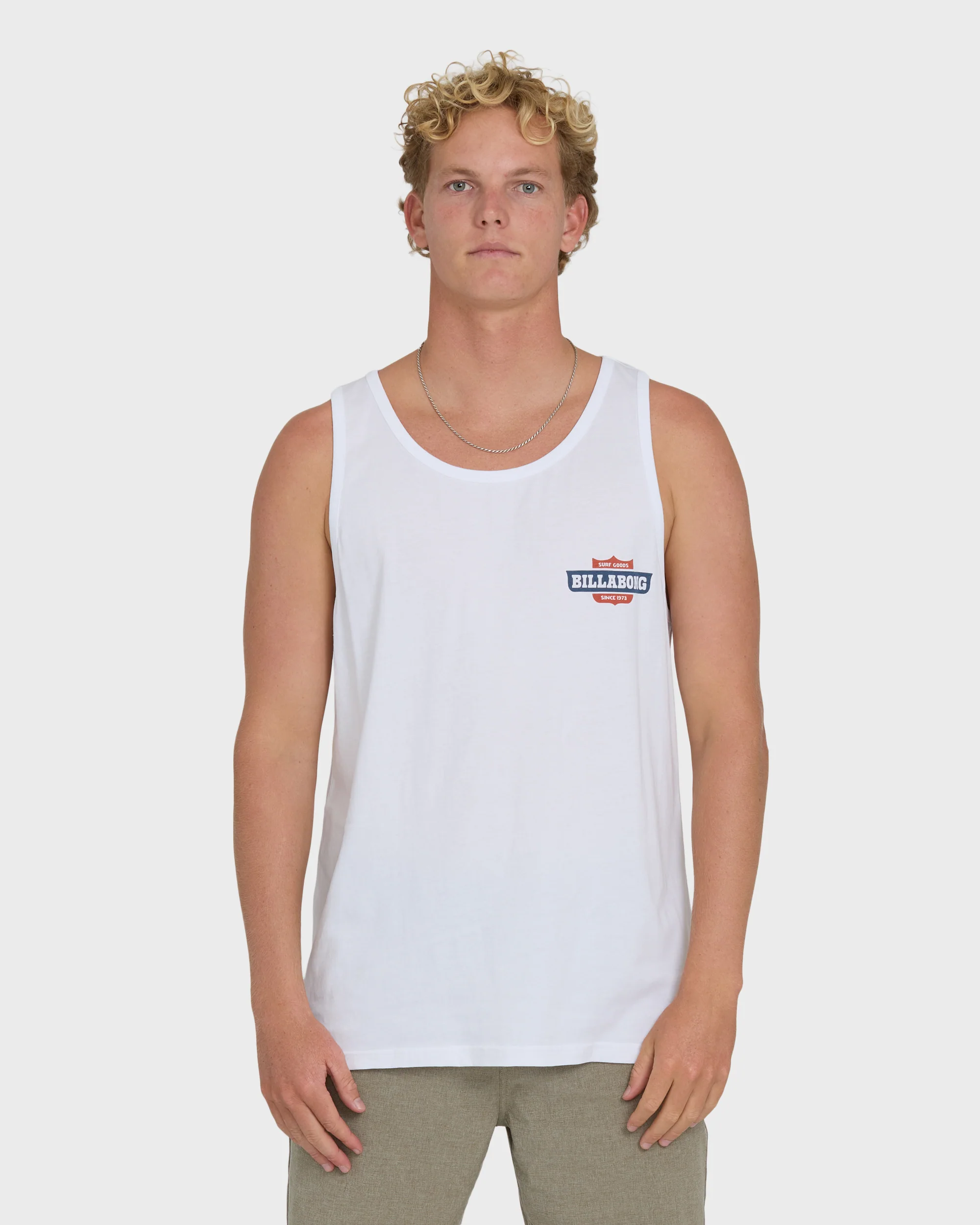 Walled Premium Tank Top - White