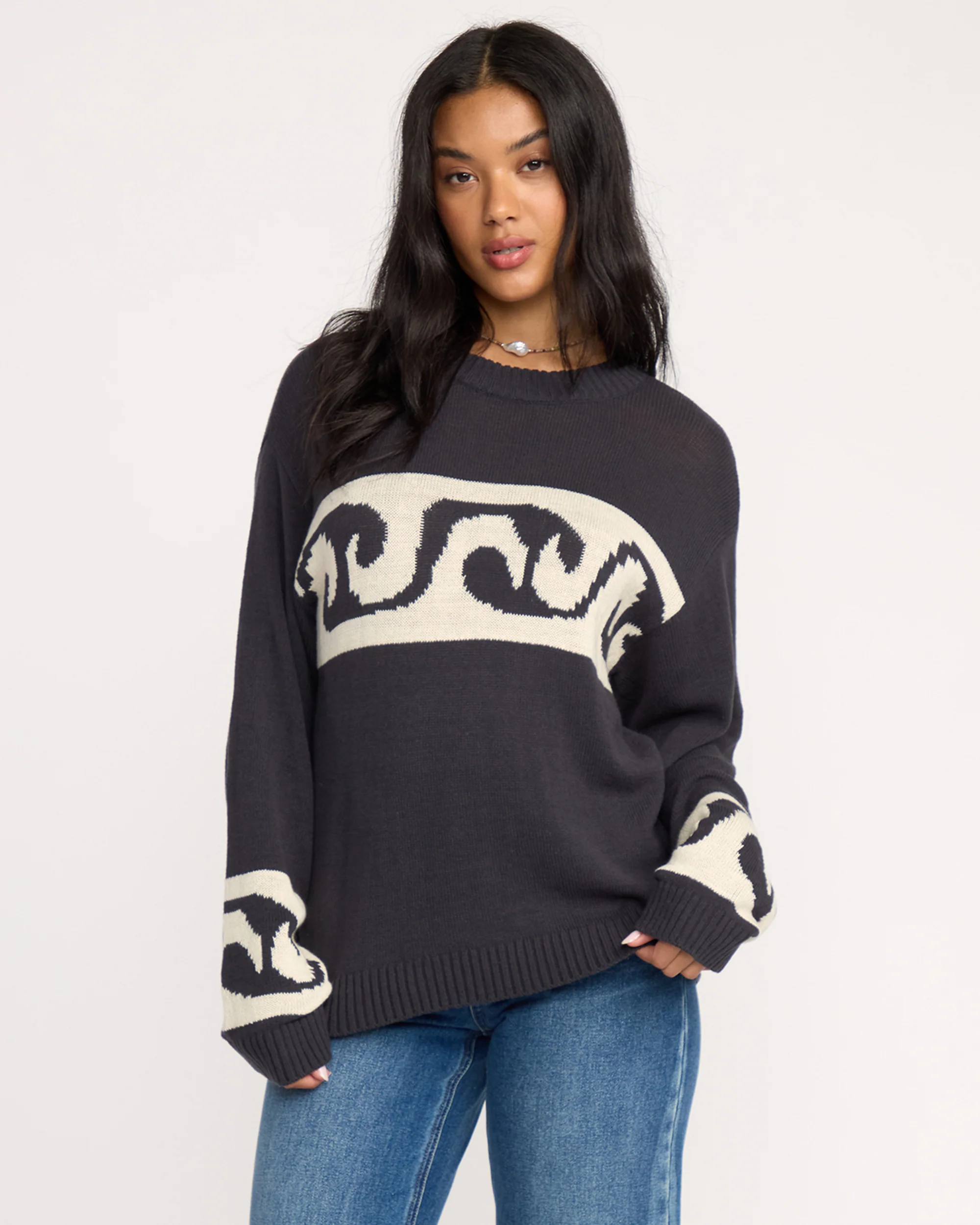 Wave Fade Sweater - Black Sands