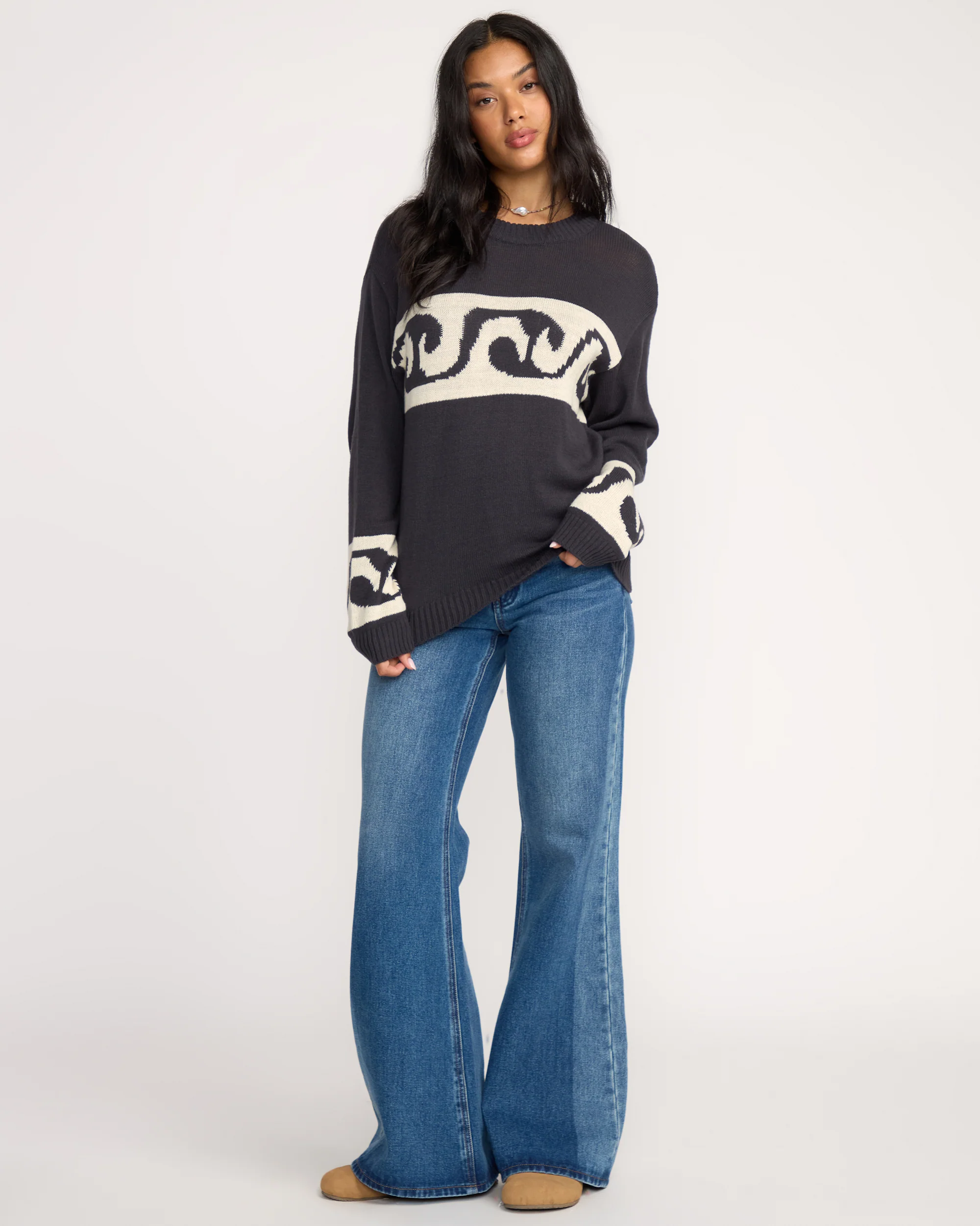 Wave Fade Sweater - Black Sands - Image 3
