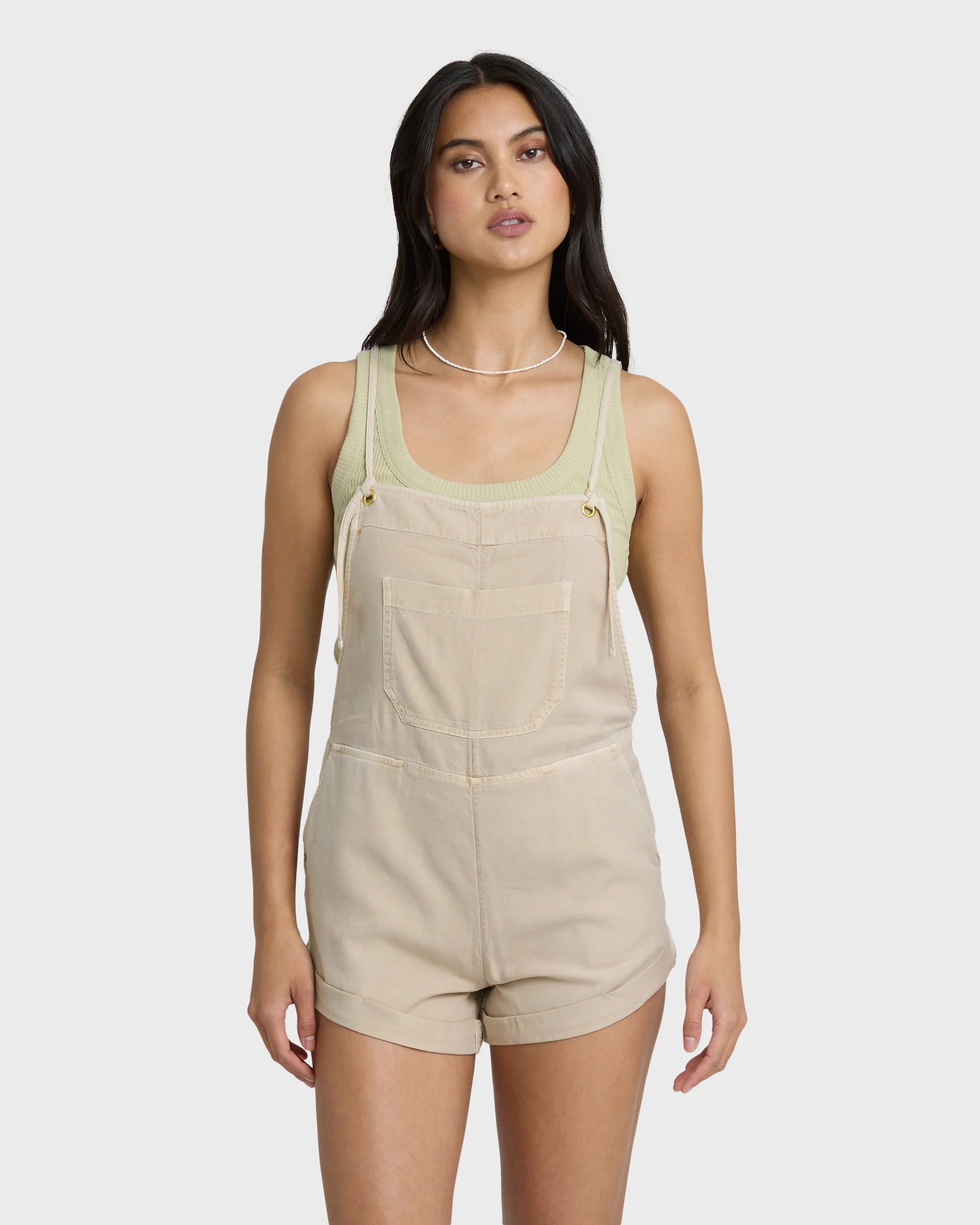 Wild Pursuit Solid Overalls - Oatmeal